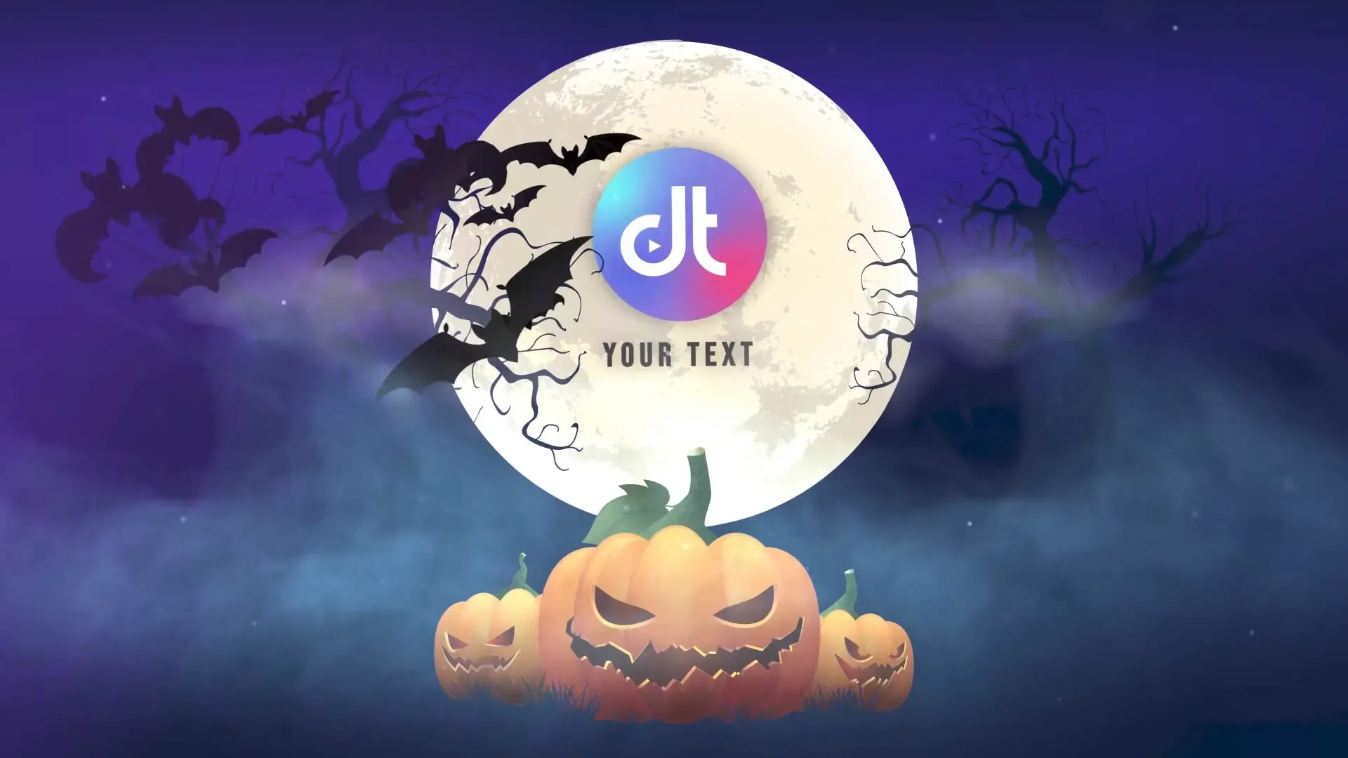 Spooky Halloween Logo Animation